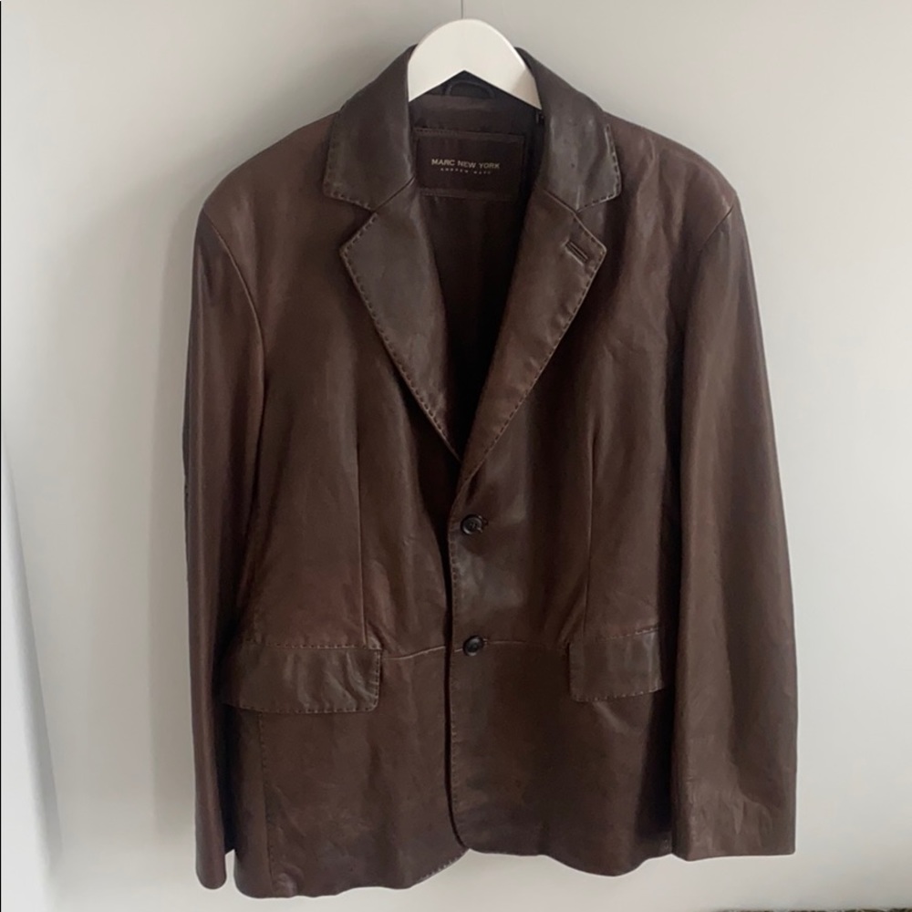 Marc New York Andrew Marc Leather Blazer